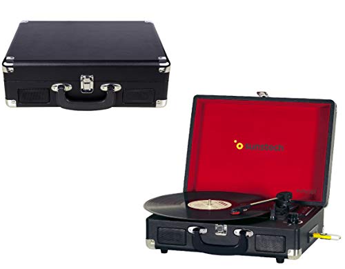 Sunstech PXR6SBTBK – Tourne-Disque Portable (Bluetooth, USB, MP3) - Les Beatles, Paul McCartney, John Lennon, RIngo Starr, George Harrison Sunstech PXR6SBTBK – Tourne-Disque Portable (Bluetooth, USB, MP3) – Image 4