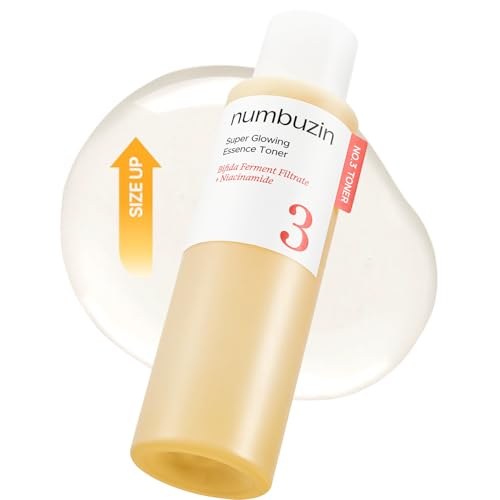 Image of numbuzin No.3 Super Glowing Essence Toner, Jumbo Szie, Fermented Toner for Skin Glow & Texture, Bifida, Niacinamide, Hydrating, Radiance-Boosting Essence, Fragrance-Free, 10.14 fl oz (300ml)
