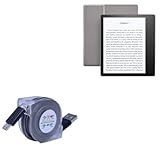 BoxWave Cable Compatible with Amazon Kindle Oasis (2nd Gen 2017) - miniSync, Retractable, Portable Sync Cable