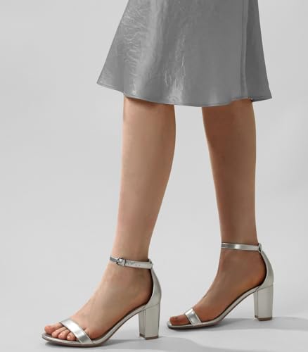 Image of Ankis Heels for Women Open Toe Ankle Strap Chunky Heel Sandals 2.75 Inch