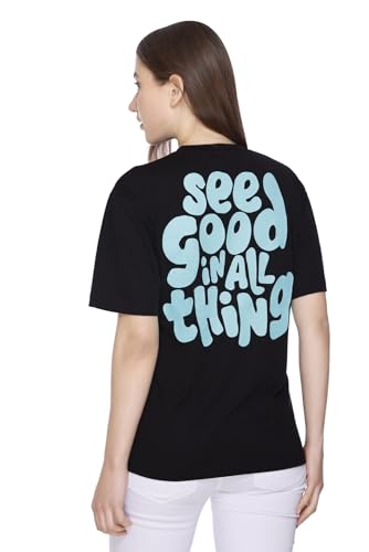 Image of Women Printed Drop-Shoulder Sleeves Oversized Pure Cotton T-Shirt (Combo of 2) |XS-XL Size