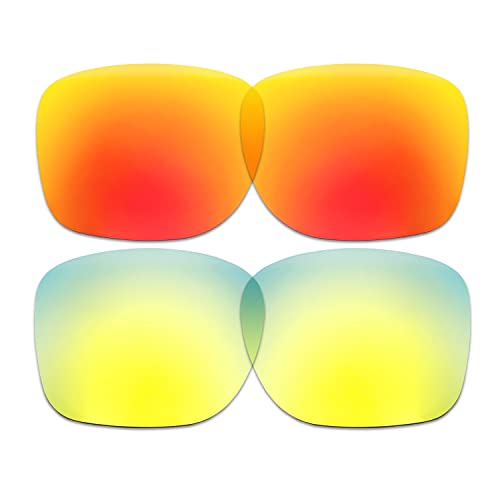 Lentilles pour Oakley TwoFace réparer vos verres rayés pack 2 couleurs