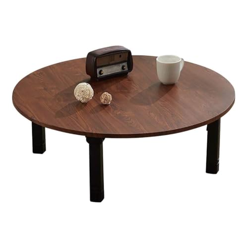 Table basse ronde pliable de style japonais pour optimiser les studios et petits salons - 2