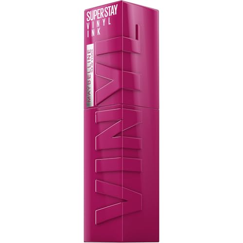 Maybelline New York Rossetto Liquido, Effetto Vinilico, Fino a 16H di Tenuta, Colore Brillante Senza Sbavature, Super Stay Vinyl Ink Pink Mix, Tonalità: 170 Unafraid