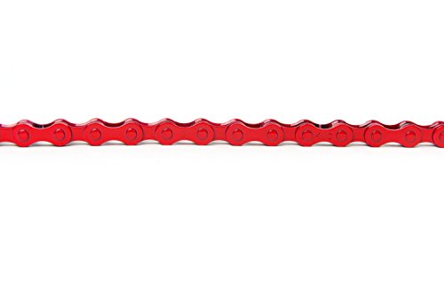 Critical Cycles KMC Z410 Bicycle Chain (1-Speed/1/2 x 1/8-Inch/112L), Red