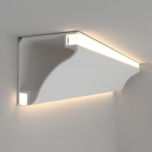 Perfiles de extrusión de canal para instalar tiras de luces LED en el techo 2