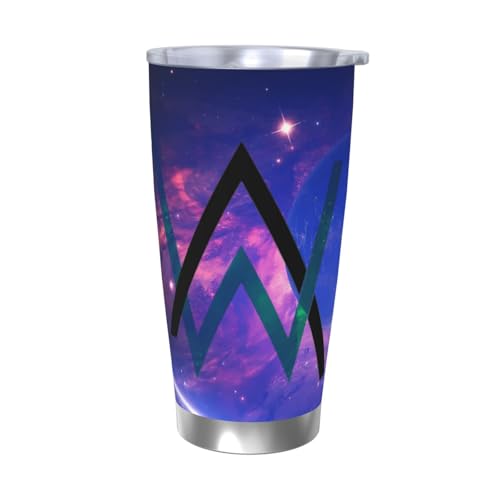 Alan Walker 水筒 真空断熱ケータイマグ 600ml ステンレスボトル 車用 直飲み 保温 保冷 フタ付きコーヒーカップ アウトドア 車のネイブに最適 スポーツタイプ ステンレスクールボトル 軽量 隔? 水筒 男の子 女の子