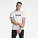 G-STAR Raw Men's Holorn Graphic Crew Neck Short Sleeve T-Shirt, RAW: White, X-Large