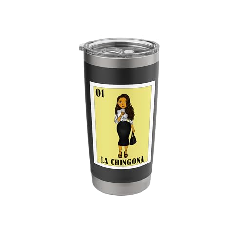Funny Mexican Design for Hispanas - La Chingona Stainless Steel Insulated Tumbler