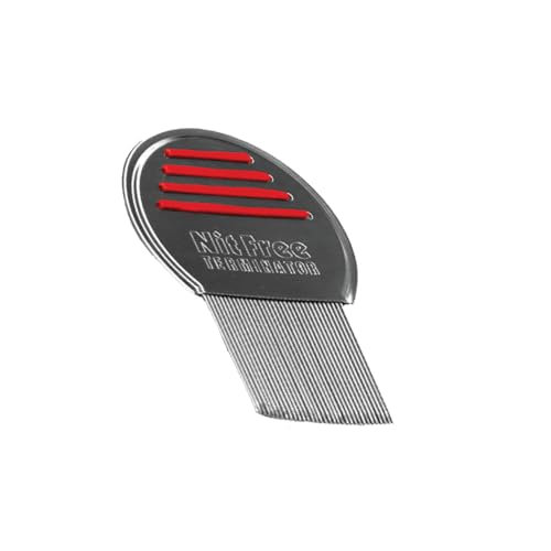 Nit Free Terminator Lice Comb - Professional Stainless Steel Comb for Effective Head Lice Treatment (Color May Vary) (Pack of 1)