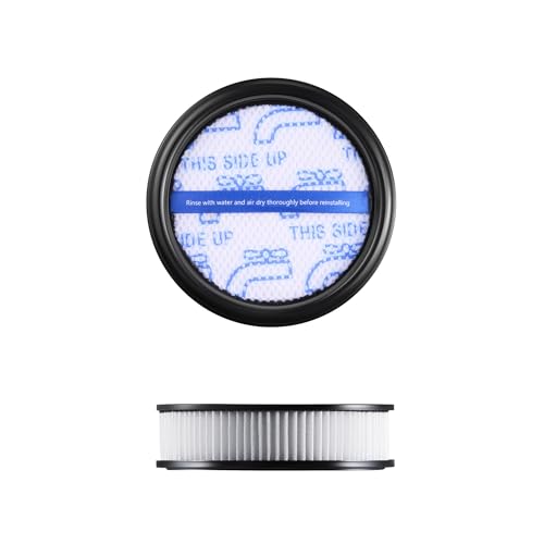 Eureka Non Woven Filter Components for Cordless Stick Vacuum NEC440BK, Hepa Filter and Washable Sponge Filter