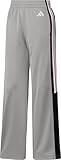 adidas Women's Tricot 3-Stripes Fashion Track Pants, Solid Grey/Black, X-Large - Image 1