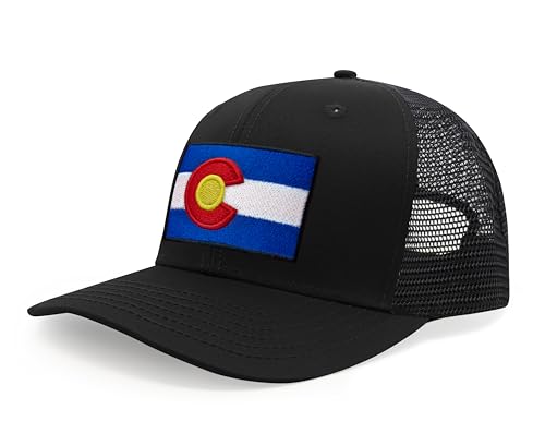 Image of International Tie State Hat for Men and Women, Adjustable Snapback Trucker Baseball Cap with Embroidered Patch