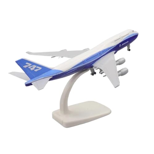 Avión de metal B747 escala 1:400 ideal para decorar despachos de aviación