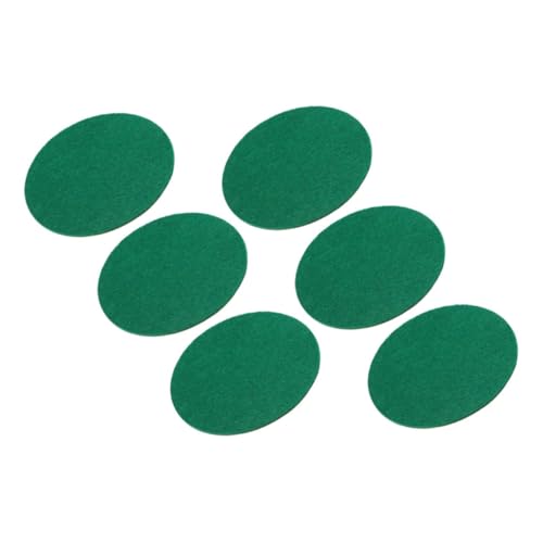 BRIGHTFUFU 6pcs Goal Handles Paddles Pad Self Adhesive Replacement Felt for Air Hockey Durable Easy to Clean Accessories for Enhanced Gameplay Fun Parties