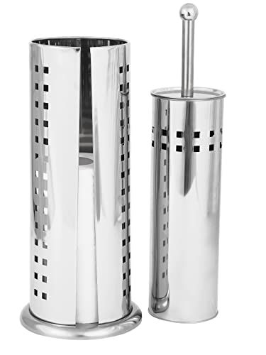 Image of Toilet Brush and Toilet Roll Holder