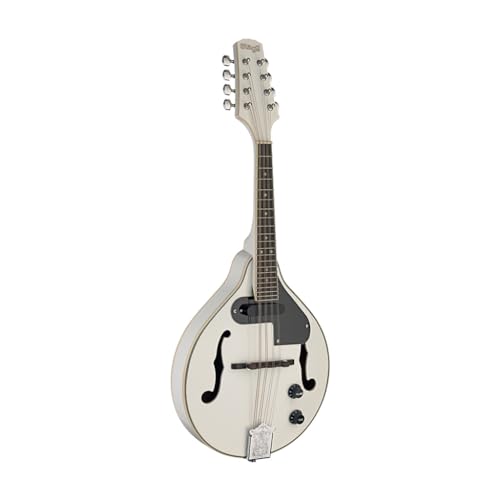 Stagg M50 E WH Acoustic-Electric Bluegrass Mandolin - White