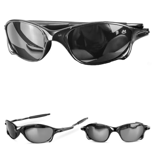 Óculos sol mandrake masculino lupa juliet protecao uv + case armação preta moda casual