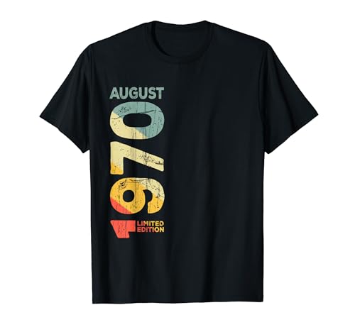 Retro 1970 agosto 1970 Anno 1970 Vintage 1970 Dal 1970 Maglietta