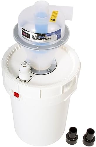 Assembled Quick Click Dust Separator with 12 Gallon Locking Collection Bin and Air Relief