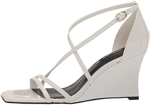 Nine West Women's ROLGA Wedge Sandal, White 140, 10 | Image 7