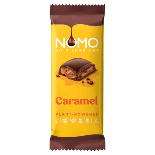 NOMO XL-Tafelschokolade Caramel 120g - nussfrei, erdnussfrei, milchfrei, laktosefrei, eifrei,