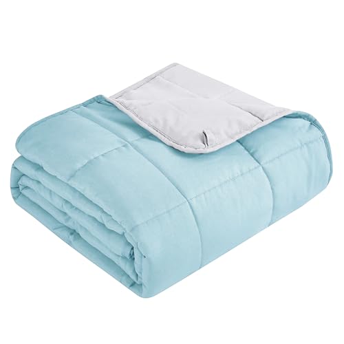 Topcee Weighted Blanket for Adults (15 lbs, 60" x 80") Queen Size Soft Cooling Heavy Blanket Sleeping, Apply to 130-160 lbs Body, Thick Breathable Blanket with Glass Bead, Easy Care