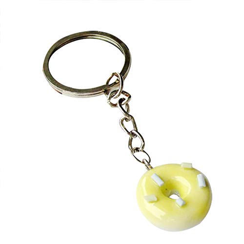 Preisvergleich Produktbild WDOIT Süß Donut Schlüsselanhänger Taschenanhänger Legierung Keychain Handy Bagjewelry Auto Anhänger Rucksack Deko, Männer und Frauen Kleine Geschenke
