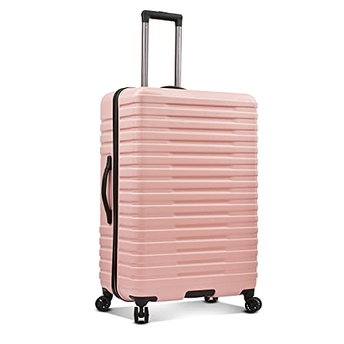 U.S. Traveler Boren Expandable Hardside Rugged Travel Luggage with 8 Spinner Wheels, Rose Pink, Checked-Large 30-Inch U.S. Traveler Boren Expandable Hardside Rugged Travel Luggage with 8 Spinner Wheels, Rose Pink, Checked-Large 30-Inch - Image 3