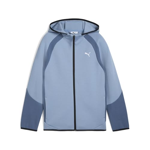 PUMA EVOSTRIPE Full-Zip Hoodie DK B Cool Blue
