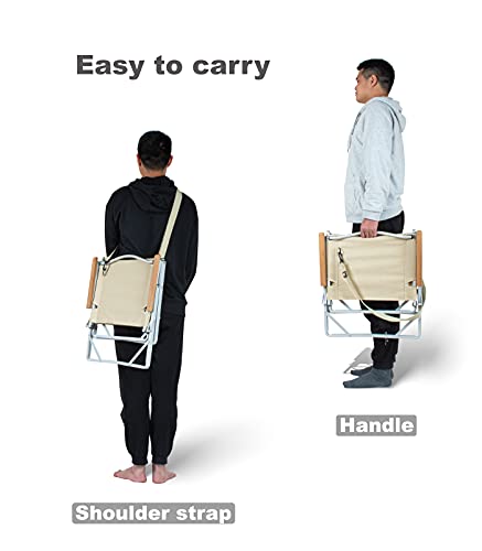 Iclimb Ultralight Low Beach Concert Camping Folding Chair With Handle And Shoulder Strap (Navy - 2Pc) #TOP2