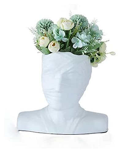 Statue Harz Vase Crafts Statue Körperkunst Skulptur Home Decoration Blume...