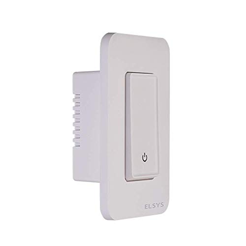 Interruptor Inteligente Wi-Fi Elsys, EPGG22, 1 Tecla - Compatível com Alexa