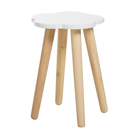 Haus Projekt Children's Cloud Stool, White Wooden Design Cover