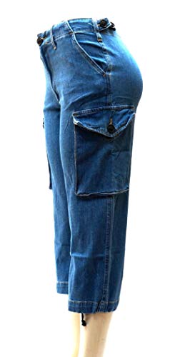 Jack David /926 / Wax Jean Ladies Womens Stretch Solid Casual Skinny Utility Cargo Pants G114