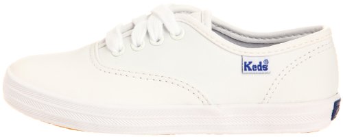 Keds unisex child Original Champion Cvo Sneaker, White Leather, 12.5 Wide Little Kid US