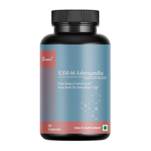Image of KSM-66 Ashwagandha 60 Veg Capsules - Premium Organic Adaptogen for Stress Relief, Energy Boost, and Enhanced Well-Being