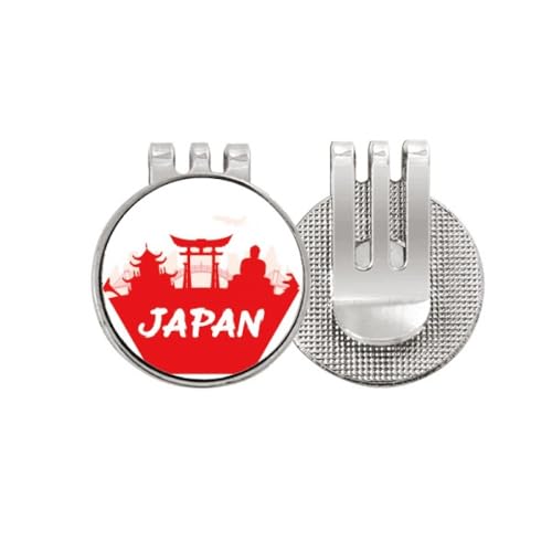 Marqueur de balle de golf japonais clip magnétique rouge accessoire green