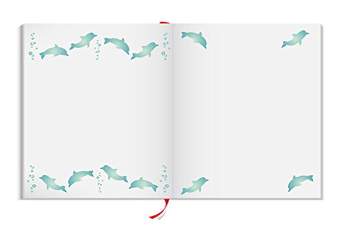 Mini Dolphins - 16.5 x 4cm - Reusable Sea Ocean Nautical Seashore Reef Wall Stencil Template - Image 2