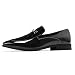 Imagen de YFFUSHI Mocasines Hombre Cuero PU Brillante Terciopelo con Hebilla Metálica Zapatos Elegante Comfort Slip On Loafers Cena Traje