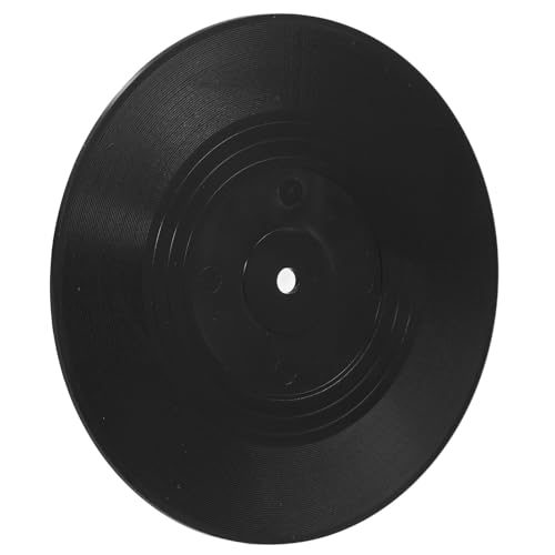 Image of Black ABS Vinyl Record Refrigerator Magnet Decorative for Fridge