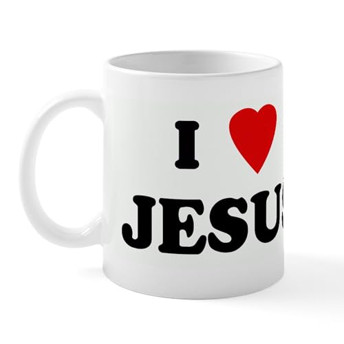 CafePress I Love Jesus Mug 11 oz (325 ml) Ceramic Coffee Mug