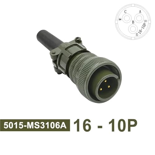 Conector circular 5015 16S-10 Socket MIL-C 3106 de especificación militar 2