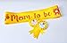 HAPPYLAND Sash for Baby showers Yellow Tinplates Badge Mommy to Be and Daddy to Be Baby Shower Tinplate Badge Pin Baby Shower Party Gender Reveals Baby Shower Decoration Baby Shower Button New Dad bear themed baby shower decorations