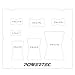 POWERTEC 71356 Clear Acrylic Butterfly Bowtie Router Template for Woodworking, Decorative Wood Router Jig Stencils Inlay Kit for Precise Cuts (7 in 1 Template)