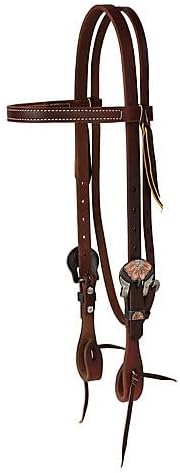 WEAVER Flower Straight Browband Headstall