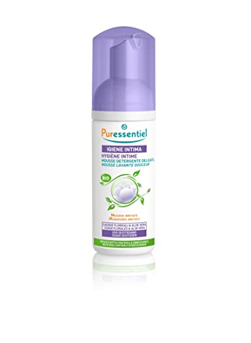 Puressentiel, Igiene Intima, Mousse Detergente Delicata, Per Mucose Irritate, Testata Sotto Controllo Ginecologico, Ph Fisiologico, Detersione quotidiana, 99,5% di Origine Naturale, 150 ml