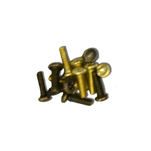 Harbor Breeze 12-Pack Antique Brass/Polished Brass Ceiling Fan Fitter Screws #TOP24