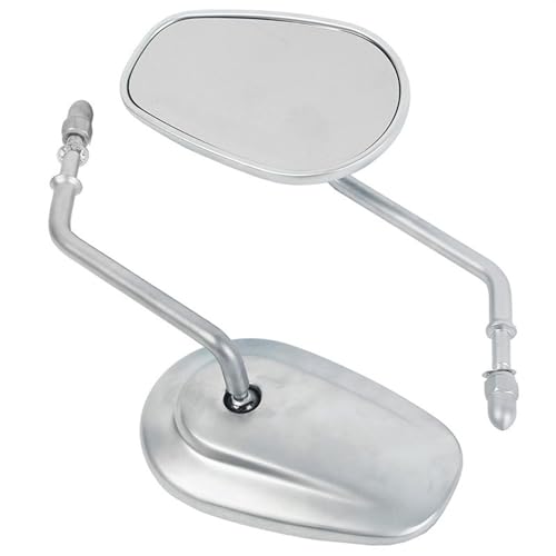 Espejos retrovisores moto 8mm plata para Sportster FXDB FLSTC FXSB