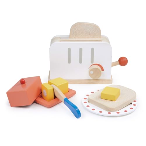 Mentari Toys Wooden Role Play Playsets toys and accessories for children aged 3 years+ (Toaster Set)